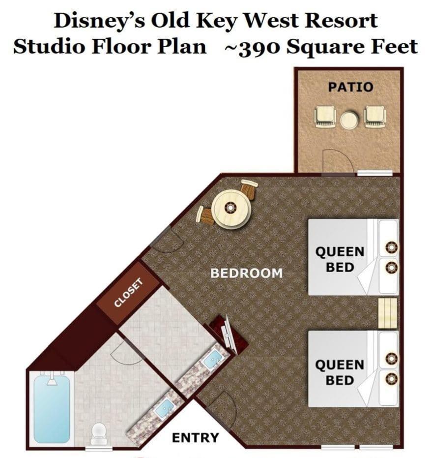 Disney'S Key West Resort Studio Room Sleeps 4 Orlando Extérieur photo